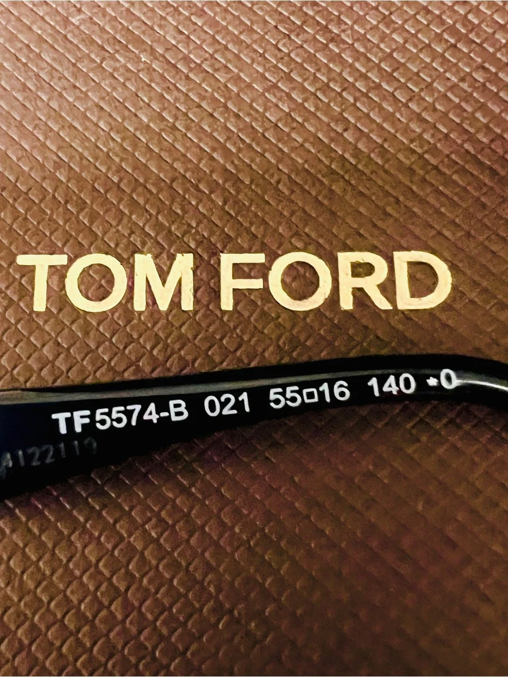 Tom Ford TF5574-B 021 Blue Block Eyeglasses – White/Black Designer Luxury Frames